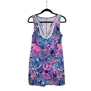 Lilly Pulitzer Harper shift dress seas the day print size small